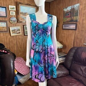 Boho Y2K Butterfly Dress